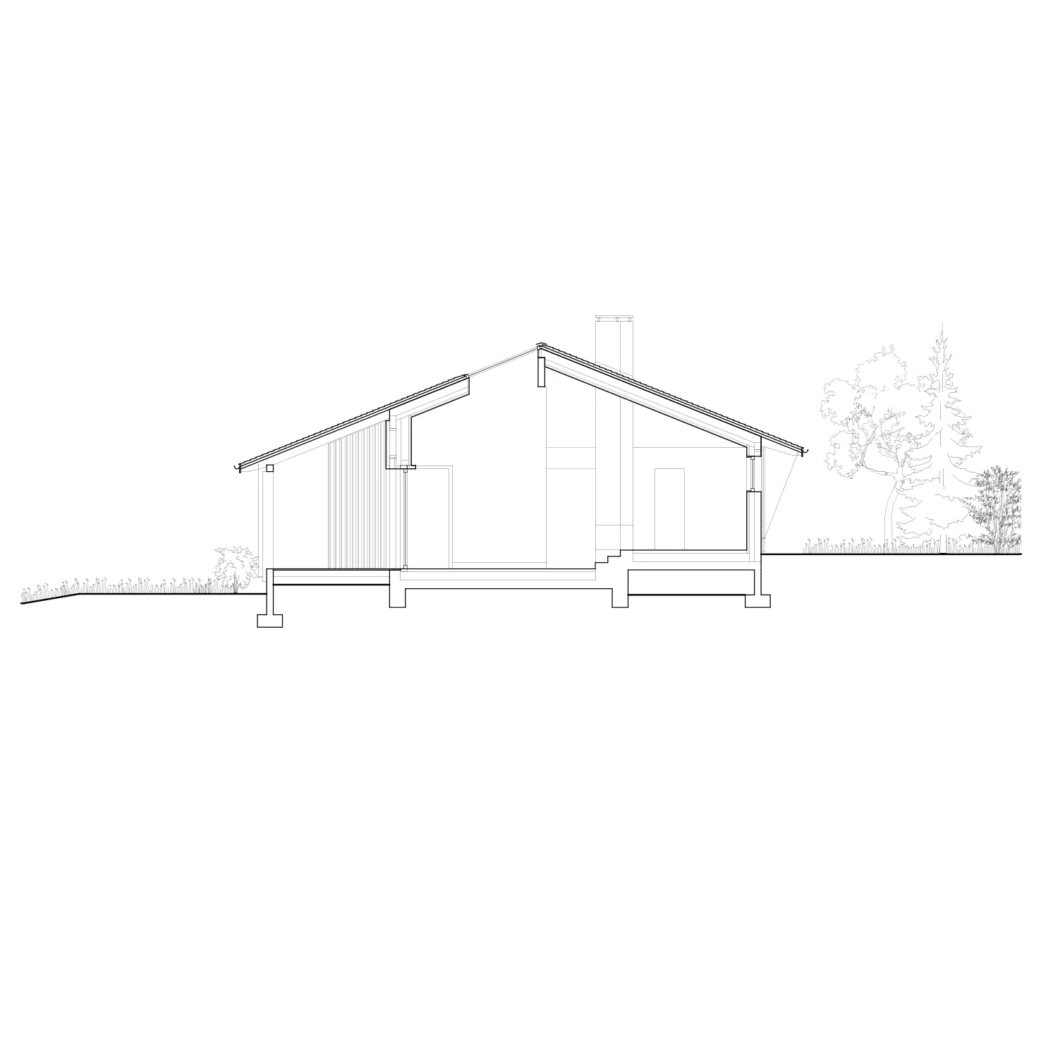 LOGEMENT_Maison de plein pied_Coupe